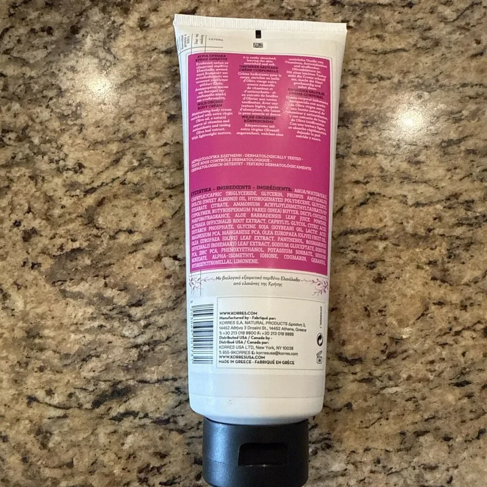 Korres Pure Greek Olive Oil Body Cream Wild Orchid Mega 13.53 fl oz/400mL Sealed